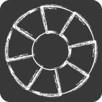 Icon Float. related to Ring symbol. chalk Style. simple design editable. simple illustration vector