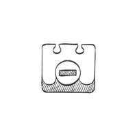 Hand drawn sketch icon unavailable label vector