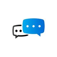 Chatting icon in duo tone color. Text bubbles communication vector