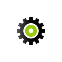 Setting gear icon in duo tone color. vector