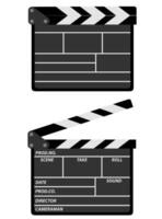 movie clapper stock vector illustration isolated on white background