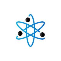 Atom structure icon in duo tone color. Science education vector