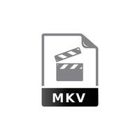 Video file format icon in duo tone color. Computer data movie vector