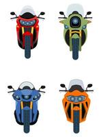 motorbike modern fast sports motorcycle vector illustration isolated on white background