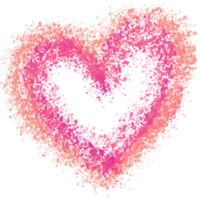 cuore telaio per San Valentino - Multi colorato spruzzo png