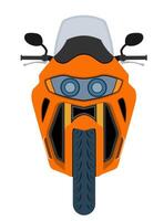motorbike modern fast sports motorcycle vector illustration isolated on white background