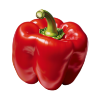 AI generated Sweet red pepper fruit icon isolated transparent background png