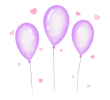 des ballons dans l'amour png