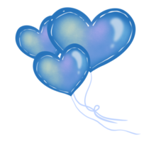 balões dentro amor png