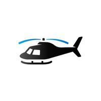 helicóptero icono en dúo tono color. transporte aire aviación vector