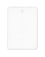 Blank paper price tag or label isolated on transparent background png file