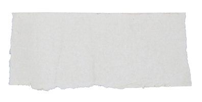 pièce de blanc papier déchirer isolé sur transparent Contexte png fichier