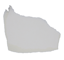 pezzo di bianca carta lacrima isolato su trasparente sfondo png file