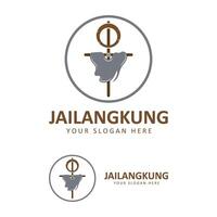 Jailangkung logo vector icon illustration design. A ghostly calling doll. Spiritual puppet game. Indonesian traditional ghosts puppet game.