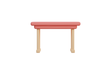 un rosado taburete con de madera piernas png