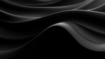 AI generated Black minimal background. Abstract shapes and textures. Dark, moody feeling, black and whit. High quality 4k illustration. photo