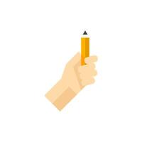 Pencil measure icon in flat color style. Painting, scaling, artist vector