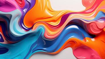 AI generated Liquid Abstract Background photo