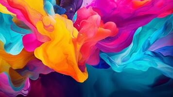 AI generated Liquid Abstract Background photo