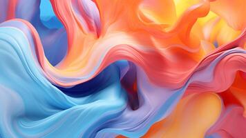 AI generated Liquid Abstract Background photo