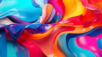 AI generated Liquid Abstract Background photo