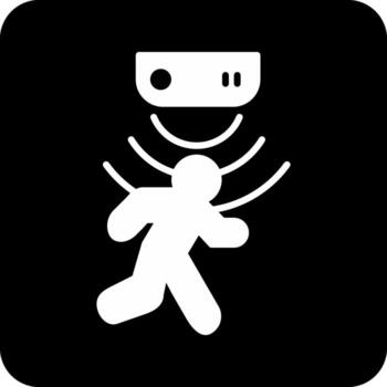 Motion Sensor Vector Icon