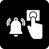 emergencia alarma botón vecto icono vector