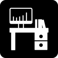 Office Desk Vector Icon