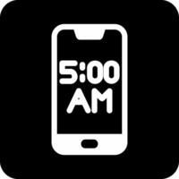 Smartphone Alarm Vector Icon