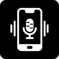 Mobile Voice Assistant Vector Icon