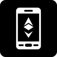 Ethereum Smartphone Vector Icon
