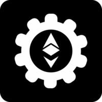 ethereum ajuste vecto icono vector