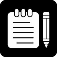 Notes Writing Vector Icon