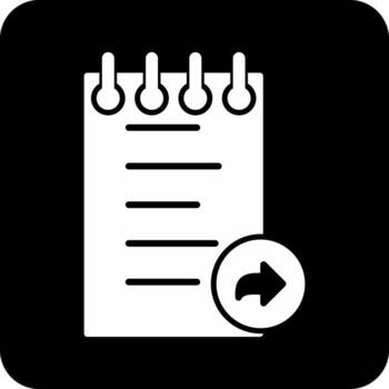 Notes Forward Vector Icon