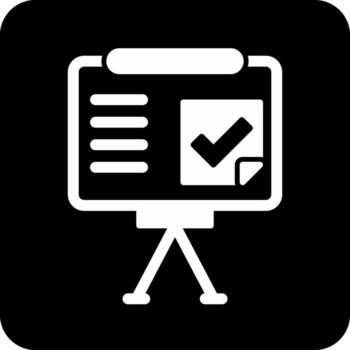 presentación terminado vecto icono vector