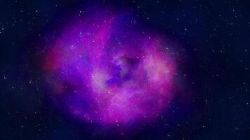 roxa espaço nebulosa animação video