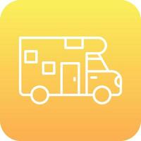 Camper Van Vector Icon