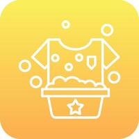 Washing Clothes Vector Icon