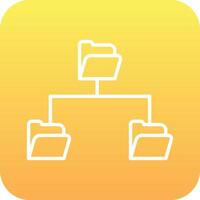 Folder Data Sharing Vector Icon