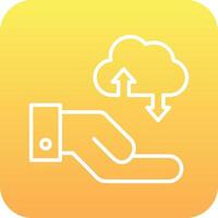 Cloud Data Transfer Vector Icon