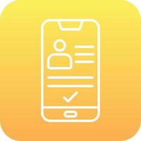 Smartphone Id Vector Icon