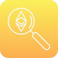 Ethereum Search Vector Icon