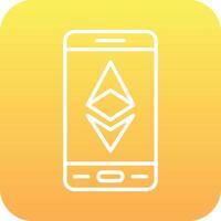 Ethereum Smartphone Vector Icon