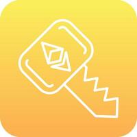 Ethereum Key Vector Icon