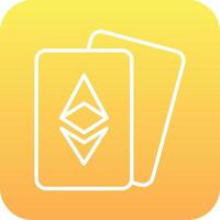 Ethereum Cards Vector Icon