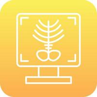 X-ray Bone Vector Icon