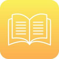 Open Book Vector Icon