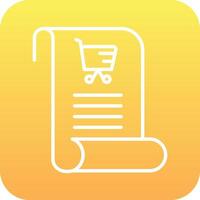 Shopping List Vector Icon