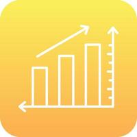 Estadísticas incrementar vecto icono vector