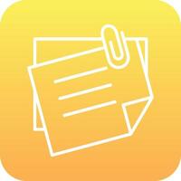 Sticky Notes Vector Icon